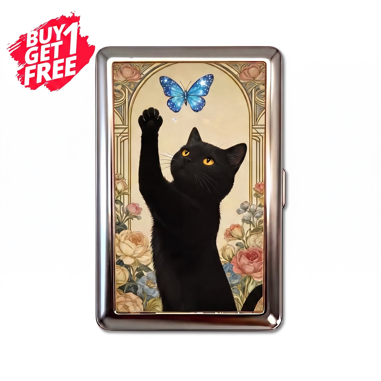 Wildflower Tin Cardholder Wallet