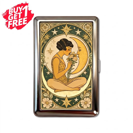 Moonlit Muse Tin Cardholder Wallet