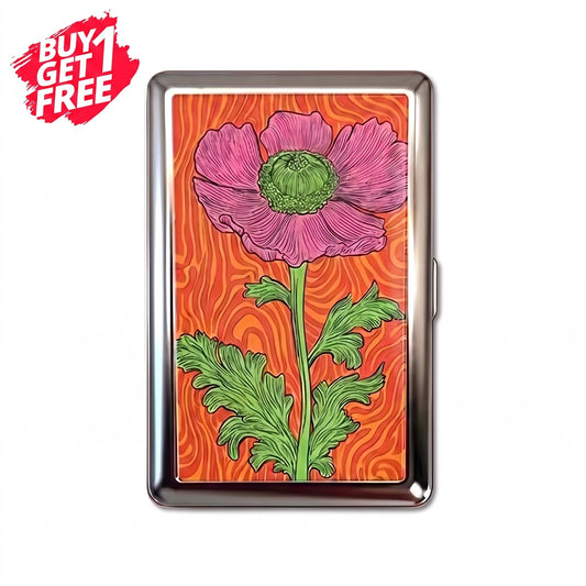 Wildflower Tin Cardholder Wallet