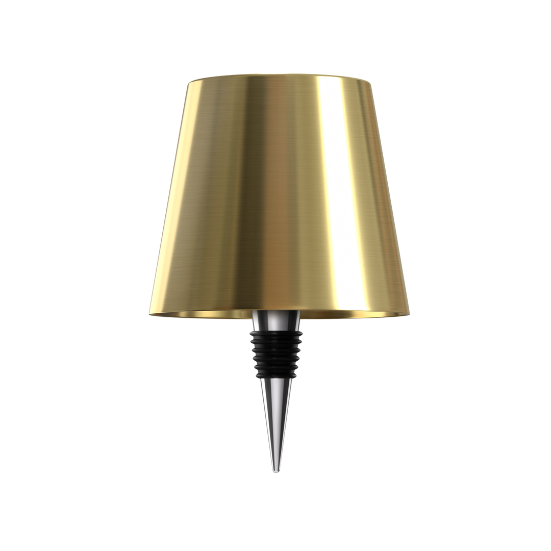 Gold wireless bottle lamp
